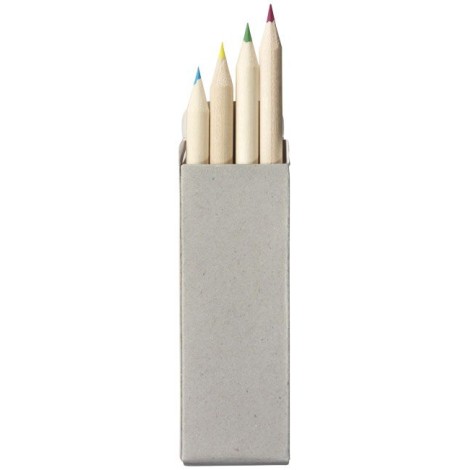 Set de 4 crayons de couleur naturel