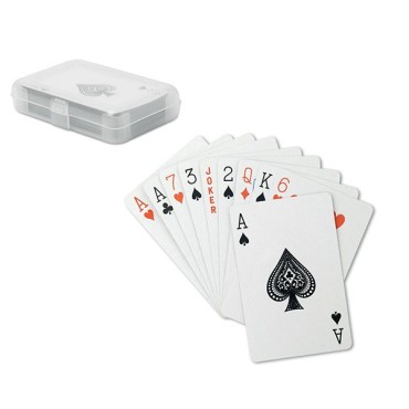 Jeu de 54 cartes avec boîte plastique 