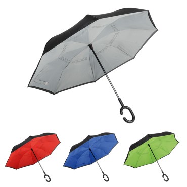 Parapluie canne inversé