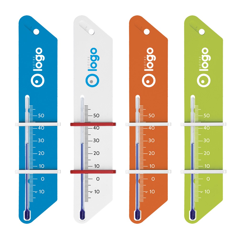 Thermomètre avec repères Mini/Maxi publicitaire
