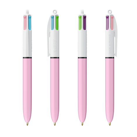 Stylo BIC 4 couleurs FASHION