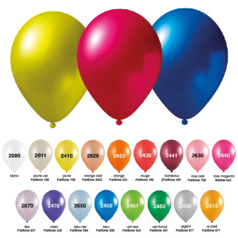 Ballons effet métallique DALLON