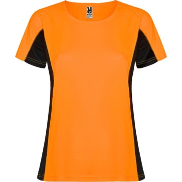 Tee Shirt respirant bi-color femme