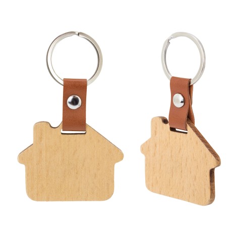 Porte-clés maison en bois ACY