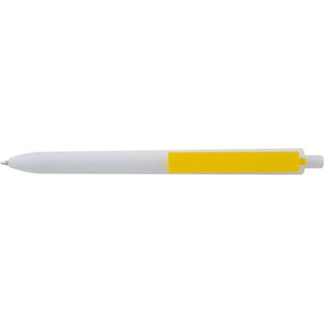 Stylo blanc avec sa touche de couleur