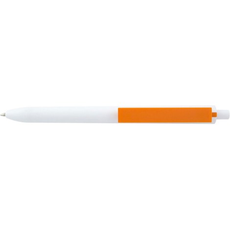 Stylo blanc avec sa touche de couleur