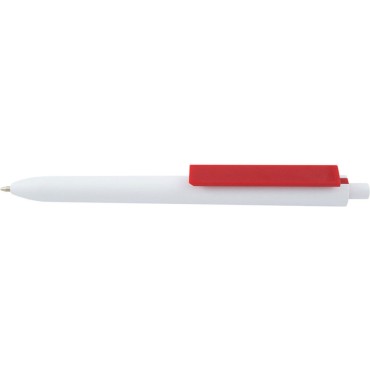 Stylo blanc avec sa touche de couleur