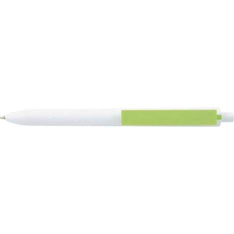 Stylo blanc avec sa touche de couleur