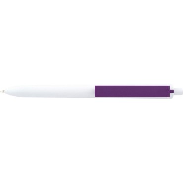 Stylo blanc avec sa touche de couleur