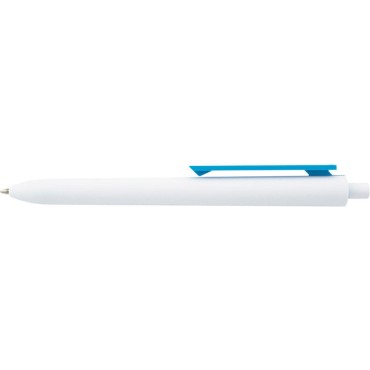 Stylo blanc avec sa touche de couleur