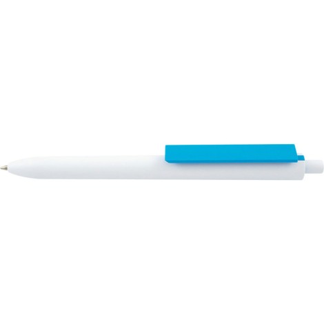 Stylo blanc avec sa touche de couleur