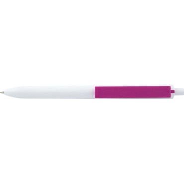 Stylo blanc avec sa touche de couleur