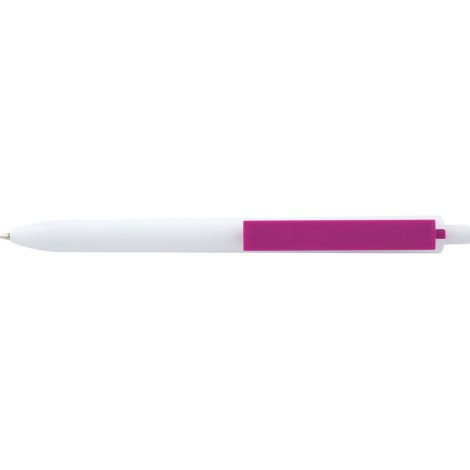 Stylo blanc avec sa touche de couleur