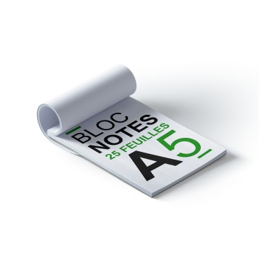Bloc-notes A5 - 25 feuilles