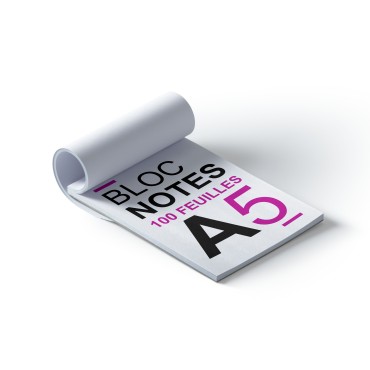 Bloc-notes A5 - 100 feuilles