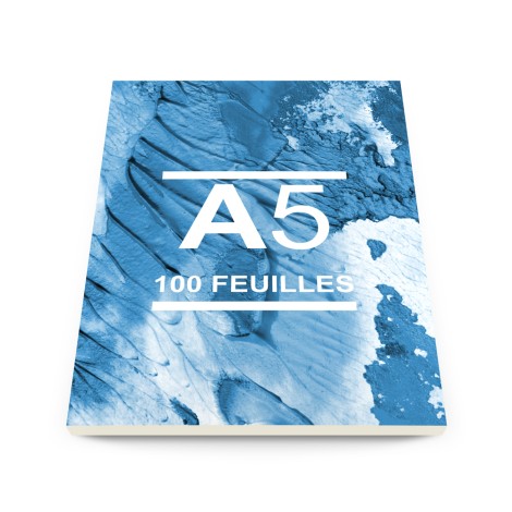 Bloc-notes A5 - 100 feuilles avec couverture
