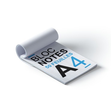 Bloc-notes A4 - 50 feuilles