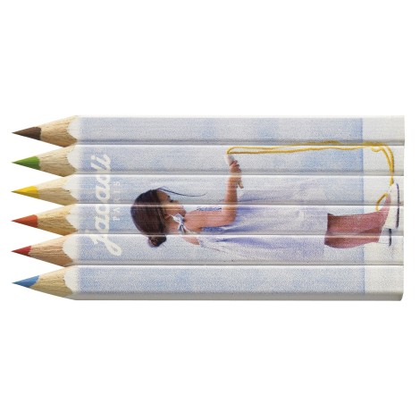 Set 6 crayons de couleur publicitaire 