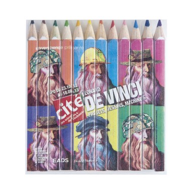 Set 12 crayons de couleur publicitaire 