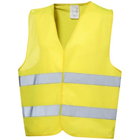 Gilet de sécurité avec bandes fluorescentes