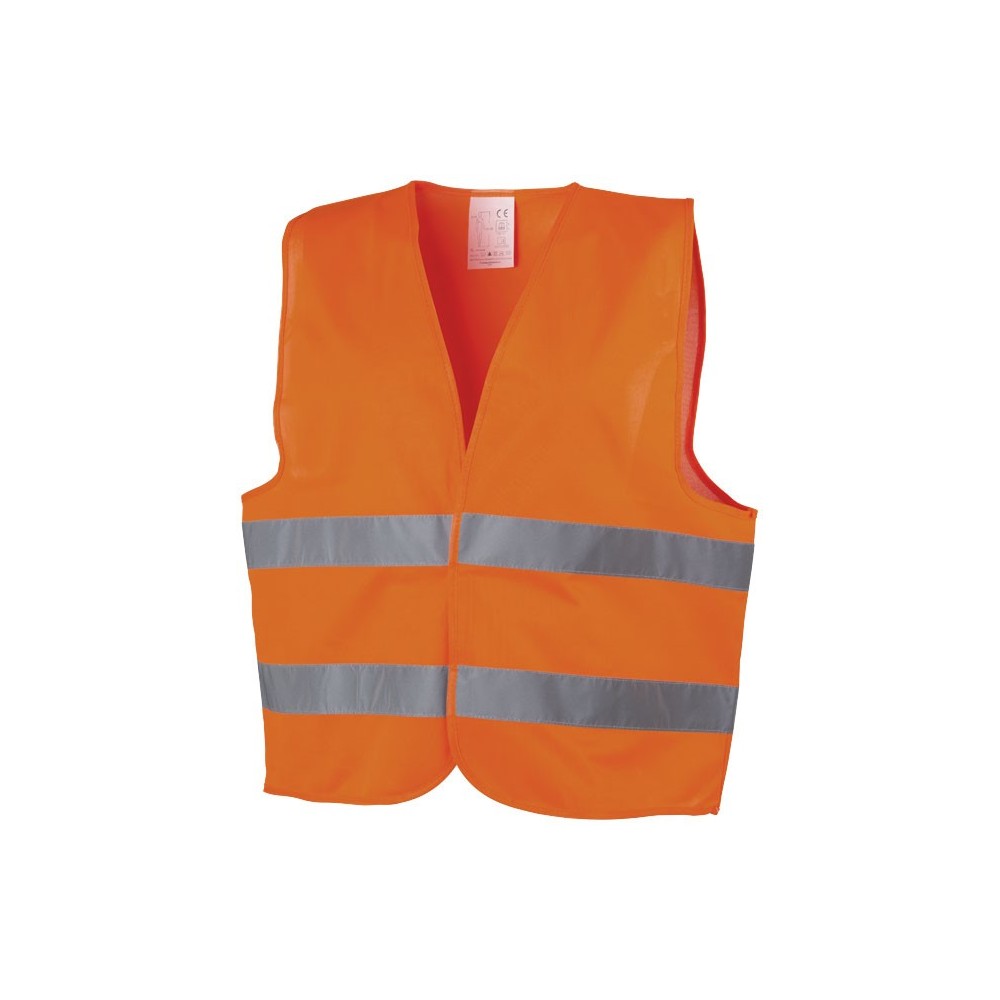 Gilet de sécurité avec bandes fluorescentes