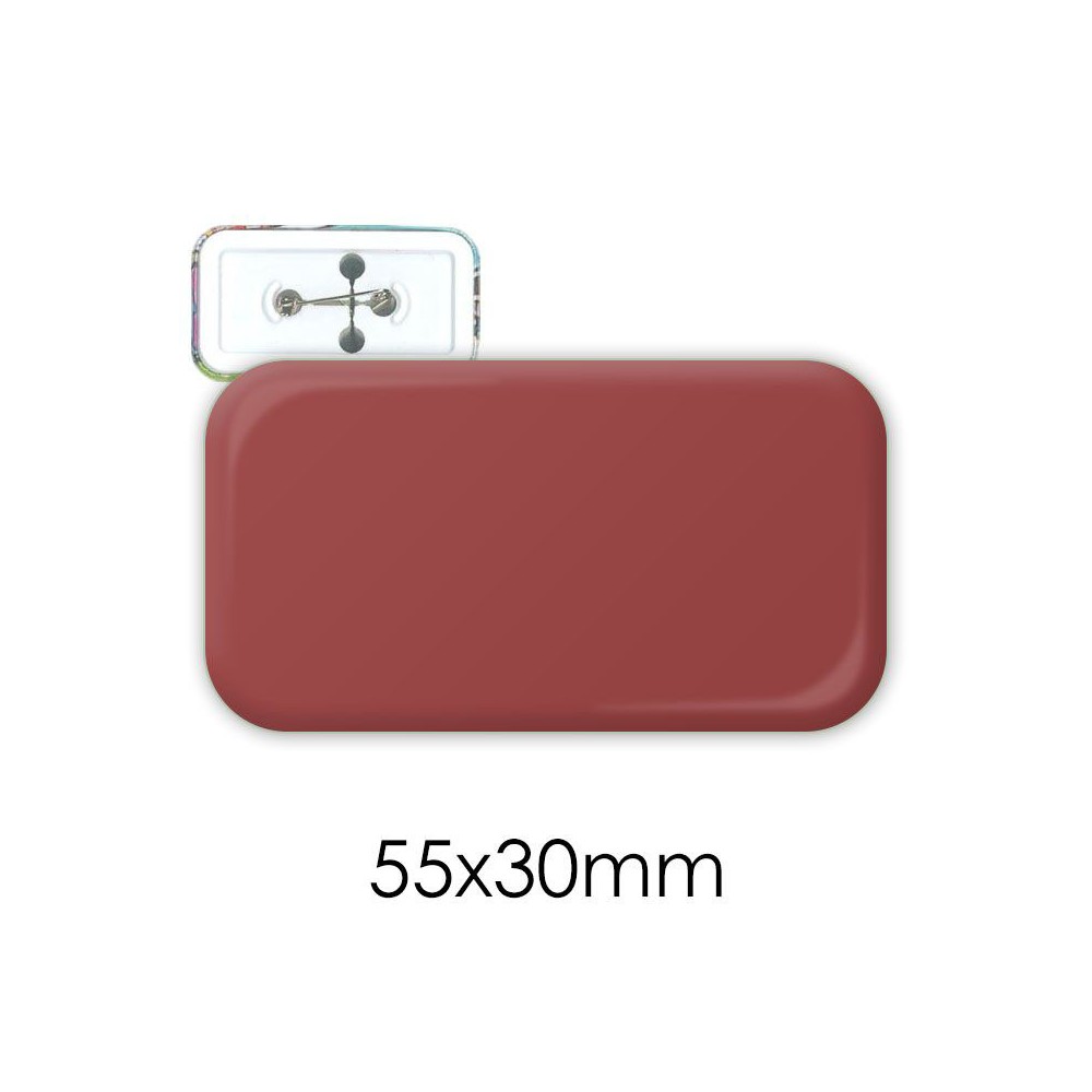 Badge rectangle 55 x 30 mm
