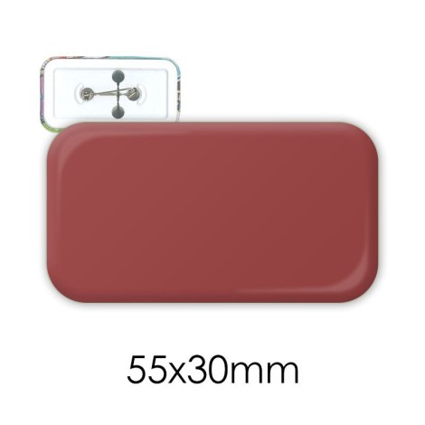 Badge rectangle 55 x 30 mm